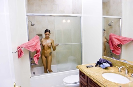 Perky Latina Teen Squirts on Window